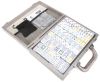 Leather Mexican Train Game Set - Silver